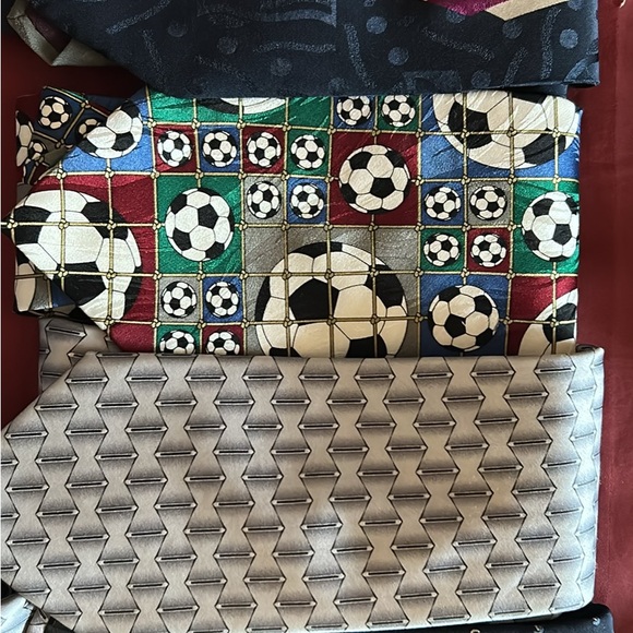 Soccer-Themed Multicolor Tie - Picture 1 of 1